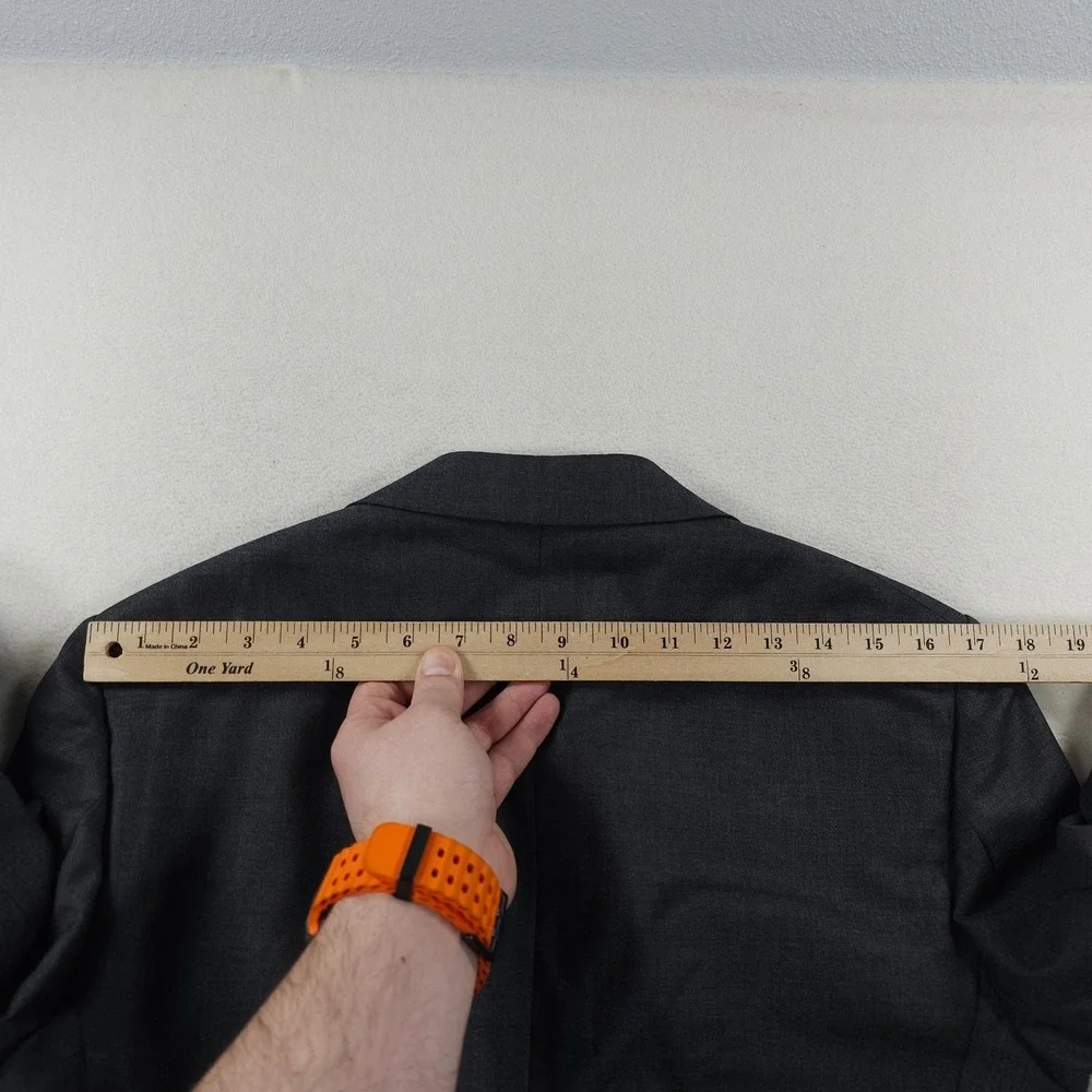 Suitsupply Jacket Mens 34 Gray VITALE BARBERIS CANONICO Napoli Int Blazer Sport - Picture 12 of 16